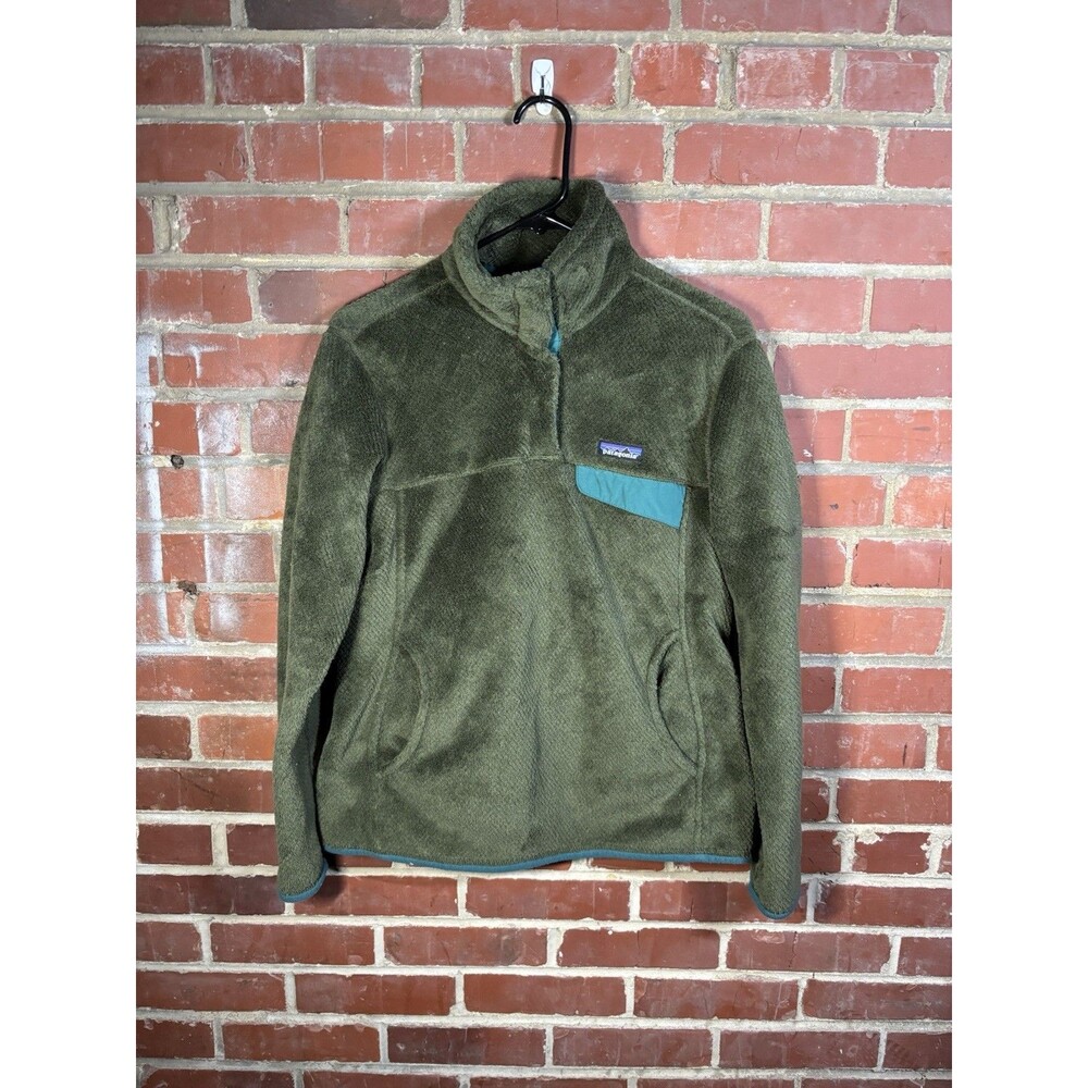 Patagonia Re Tool Snap T Pullover Fleece Jacket Green Outdoors Womens Medium
